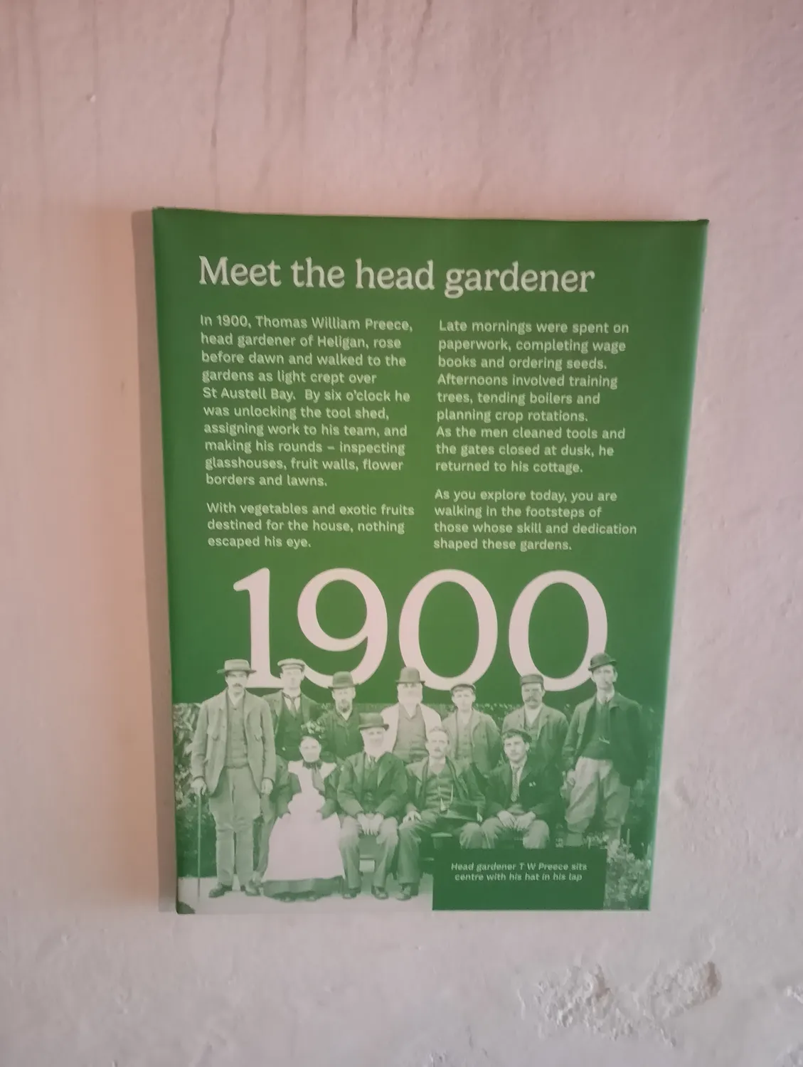 Historical garden area